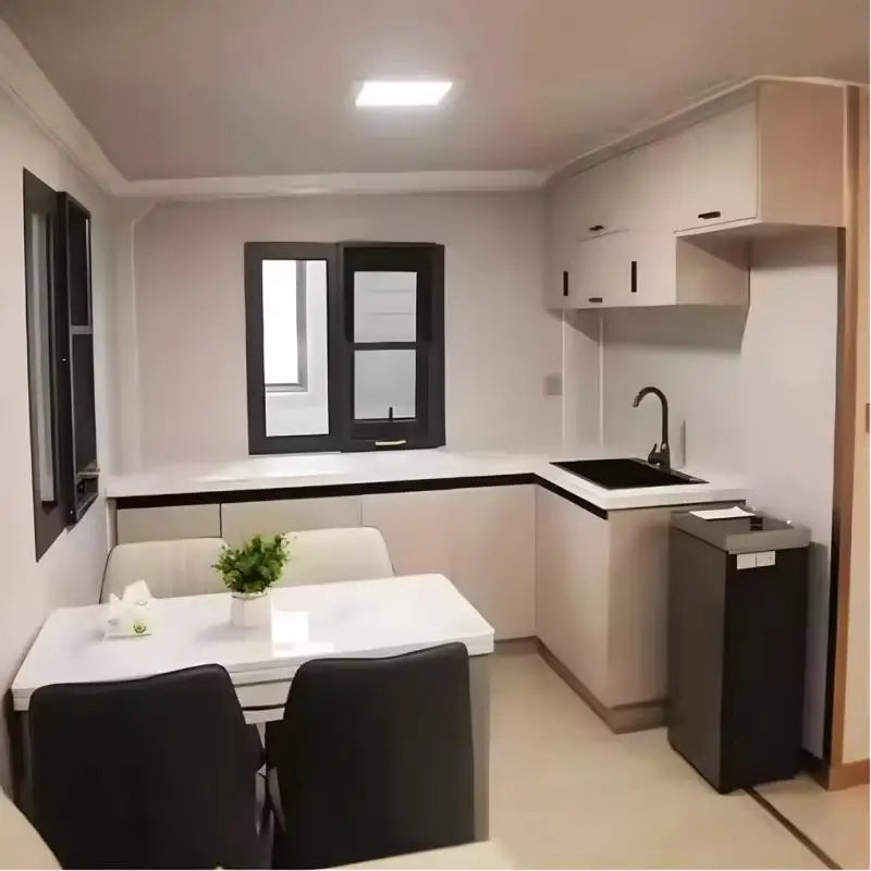 40FT Luxury Villa Expansion Container House Double-Wing Folding, Prefabricated Style Mobile Granny Flat