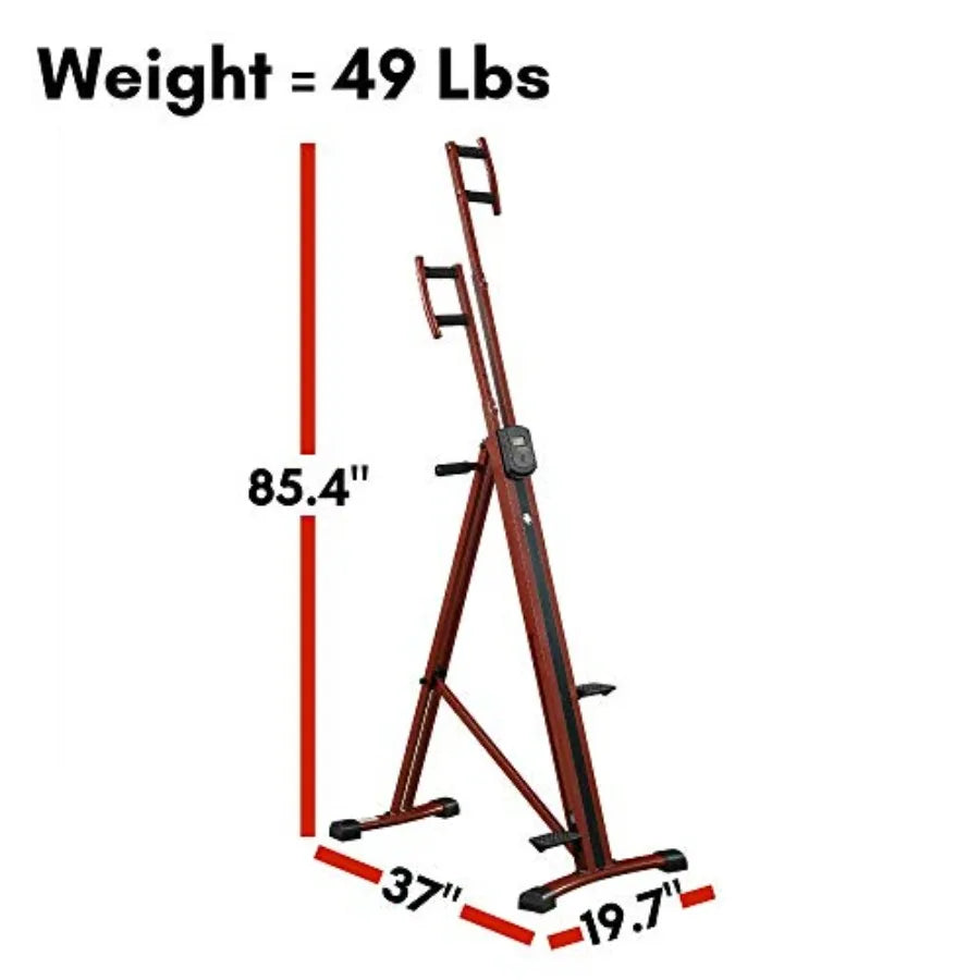 Total Body Workout Exercise Machine Vertical Climber Maxi Climber for Home Fitness Steel Frame Black High-Intensity Cardio Full