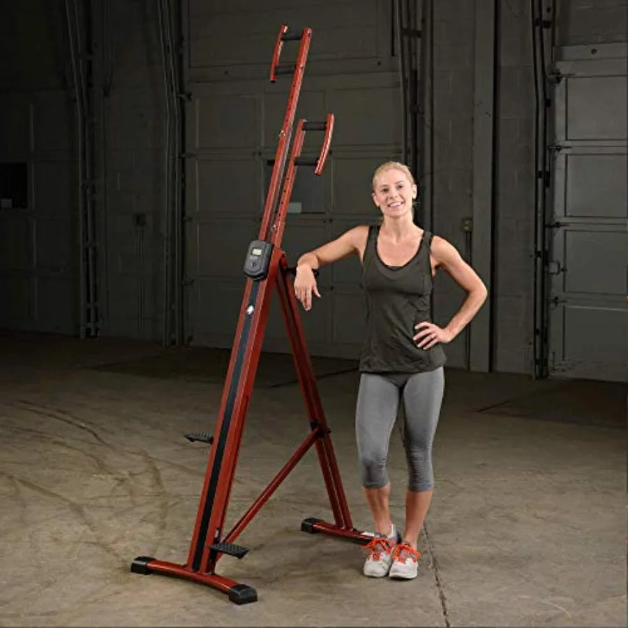 Total Body Workout Exercise Machine Vertical Climber Maxi Climber for Home Fitness Steel Frame Black High-Intensity Cardio Full