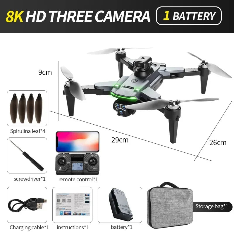 S166PRO / S166GPS Drone GPS 8K HD Dual Camera Aerial Photography Automatic Return Obstacle Avoidance Quadcopter Drone