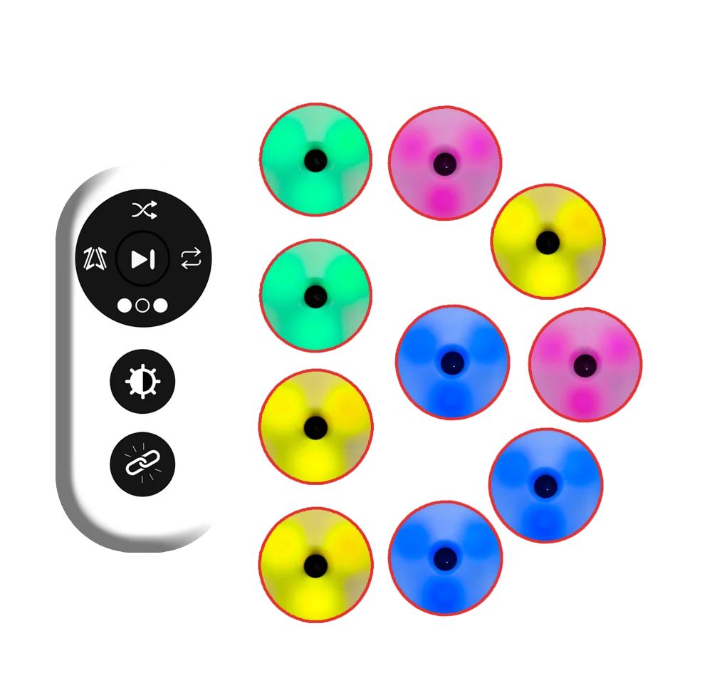 Response agility training light, children's physical fitness training, remote control to control light operation