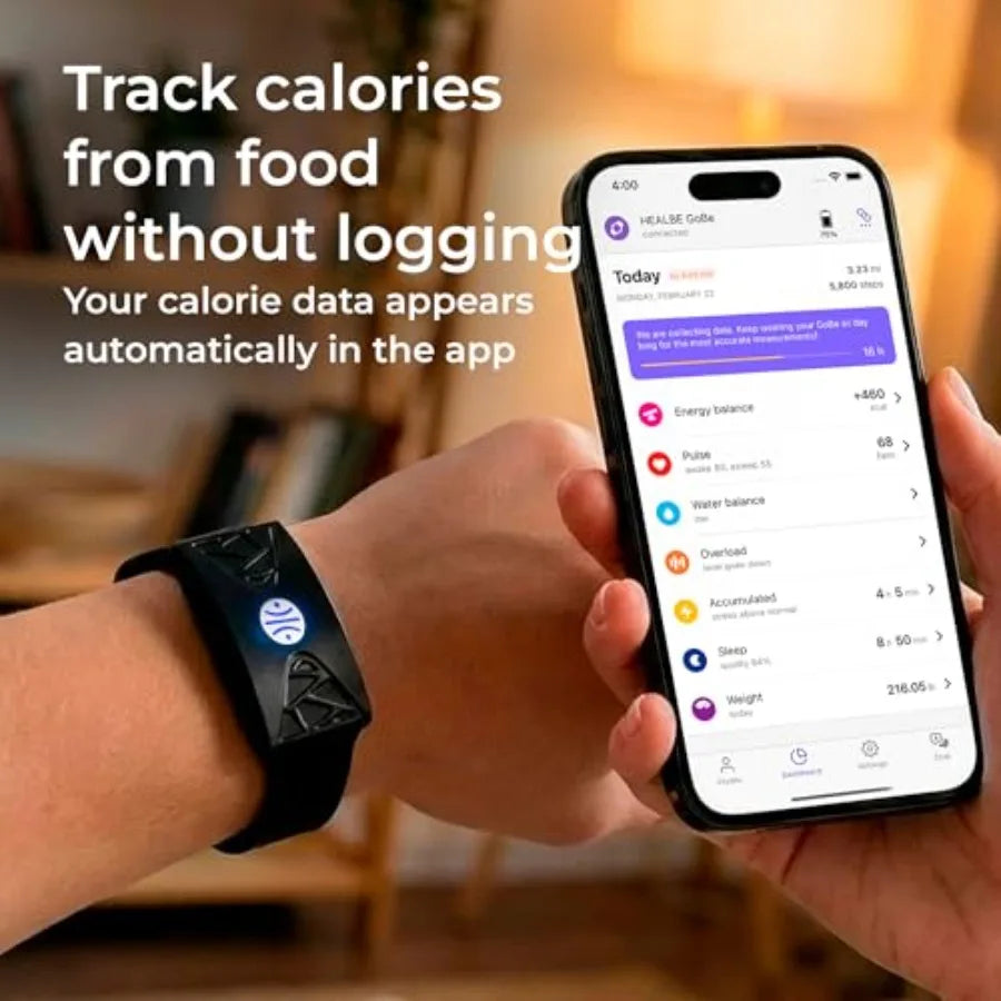 Smart Fitness Tracker for Women Men with Automatic Calorie Tracking Activity and Sleep Monitoring Hydration Stress Alerts 24/7
