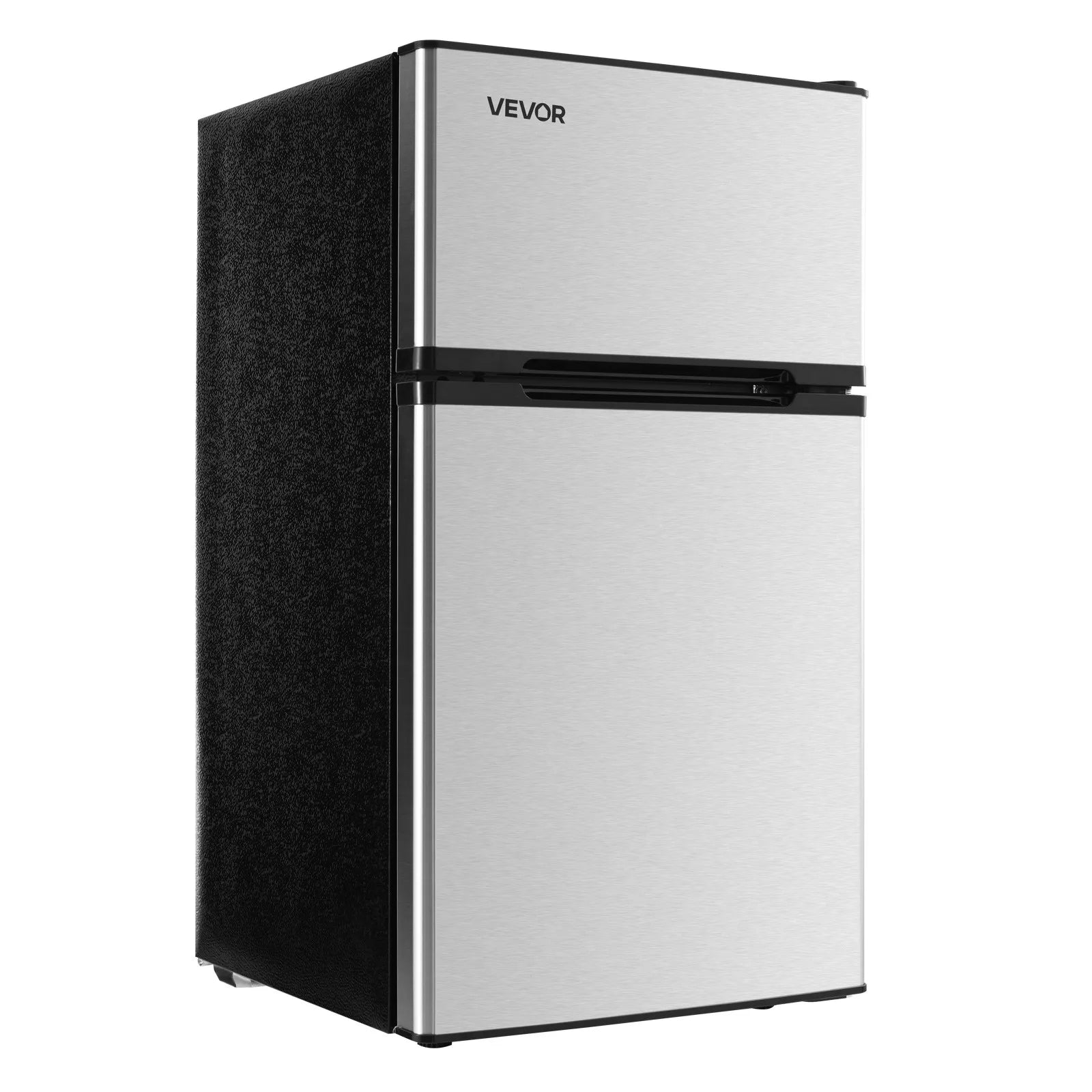 Mini Fridge with Freezer 3.2 Cu.Ft Two Door Compact Refrigerator Stainless