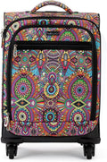 Sustainable 22" Roller Suitcase for Travel, Lightweight and Durable Carry-On Luggage