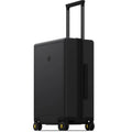 20 Inch Lightweight Luminous Textured Hardside Carry-on Luggage with Wheels Airline Approved Black Travel Bag Tsa Lock