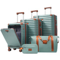 Luggage Set 5pcs Hardside Expandable Carry on Suitcase with Spinner Wheels TSA Lock USB Port  Cup Holder Duffel Bag Toiletry Bag