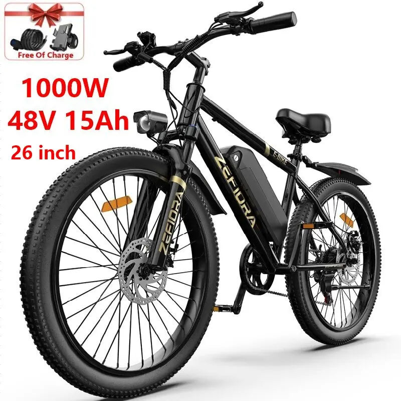 Electric Scooter Adult 1000w 14 26 Inch 30-50mph 30-60miles 48v 10ah 15ah 17.5a Removable Battery,factory Original Electric Bike