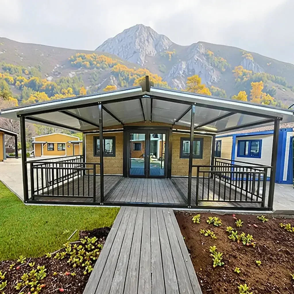Folding Container House Multifunctional Foldable House Container Office Flat Pack Container House Mobile Tiny Home for Australia