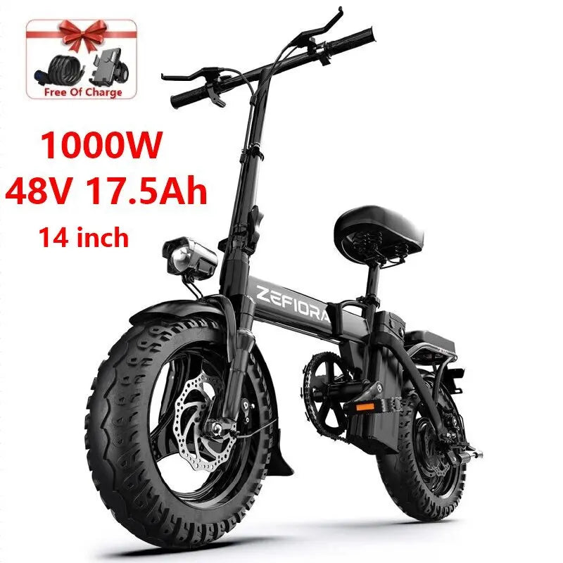 Electric Scooter 14 26 Inch 1000w 30-50mph 30-60miles 48v 10ah 15ah 17.5ah Battery,multiple Types Different Models Electric Bike