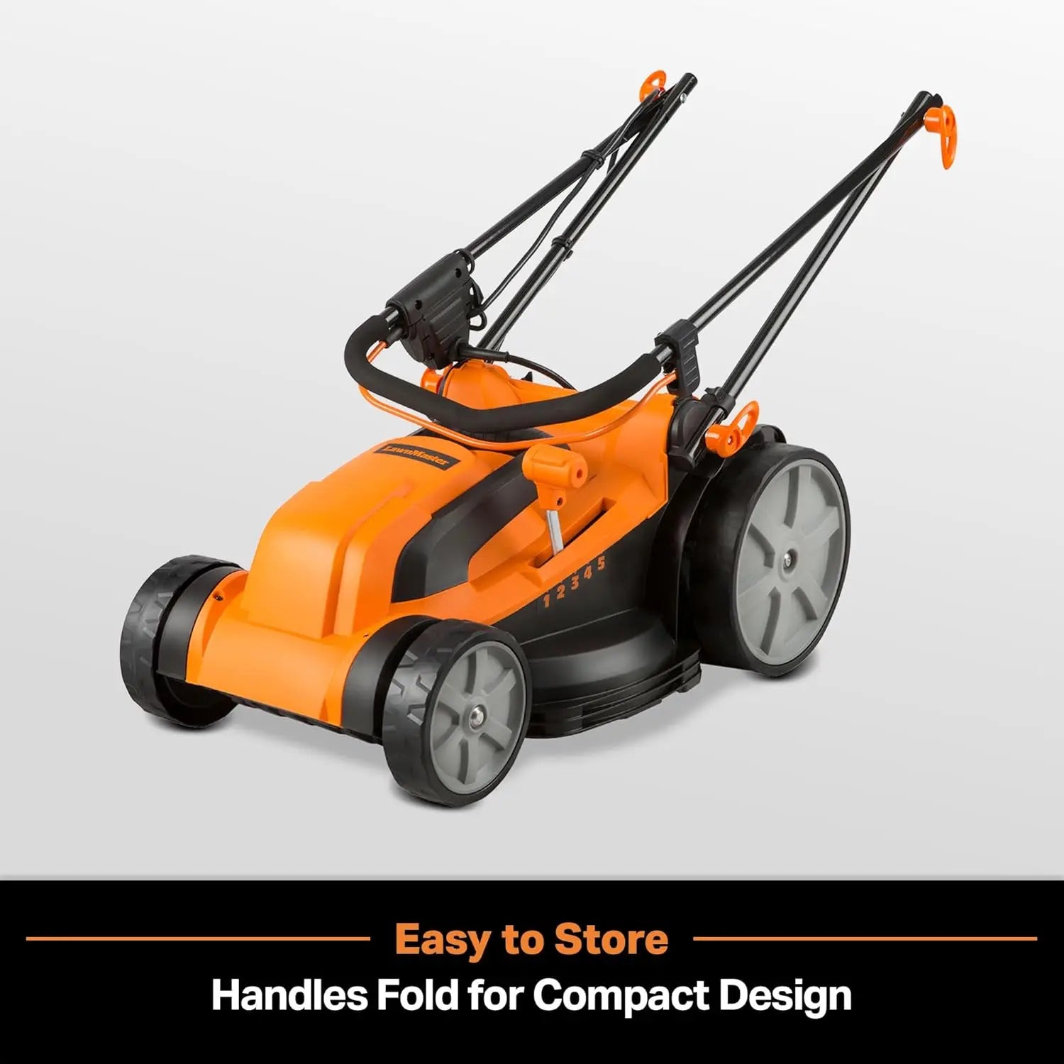 Electric Lawn Mower 16-Inch 12AMP, Powerful 3500 RPM, Lightweight for Easy Maneuvering
