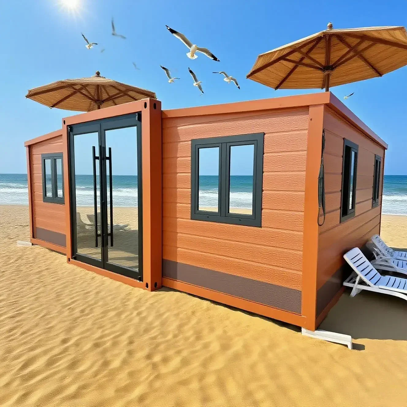 Folding Container House Multifunctional Foldable House Container Office Flat Pack Container House Mobile Tiny Home for Australia
