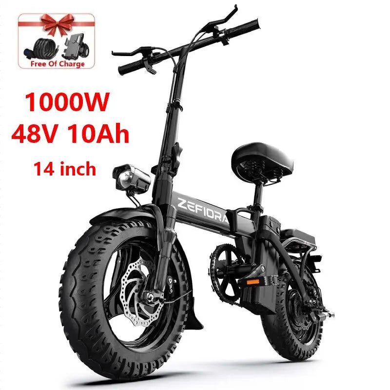 Electric Scooter 14 26 Inch 1000w 30-50mph 30-60miles 48v 10ah 15ah 17.5ah Battery,multiple Types Different Models Electric Bike