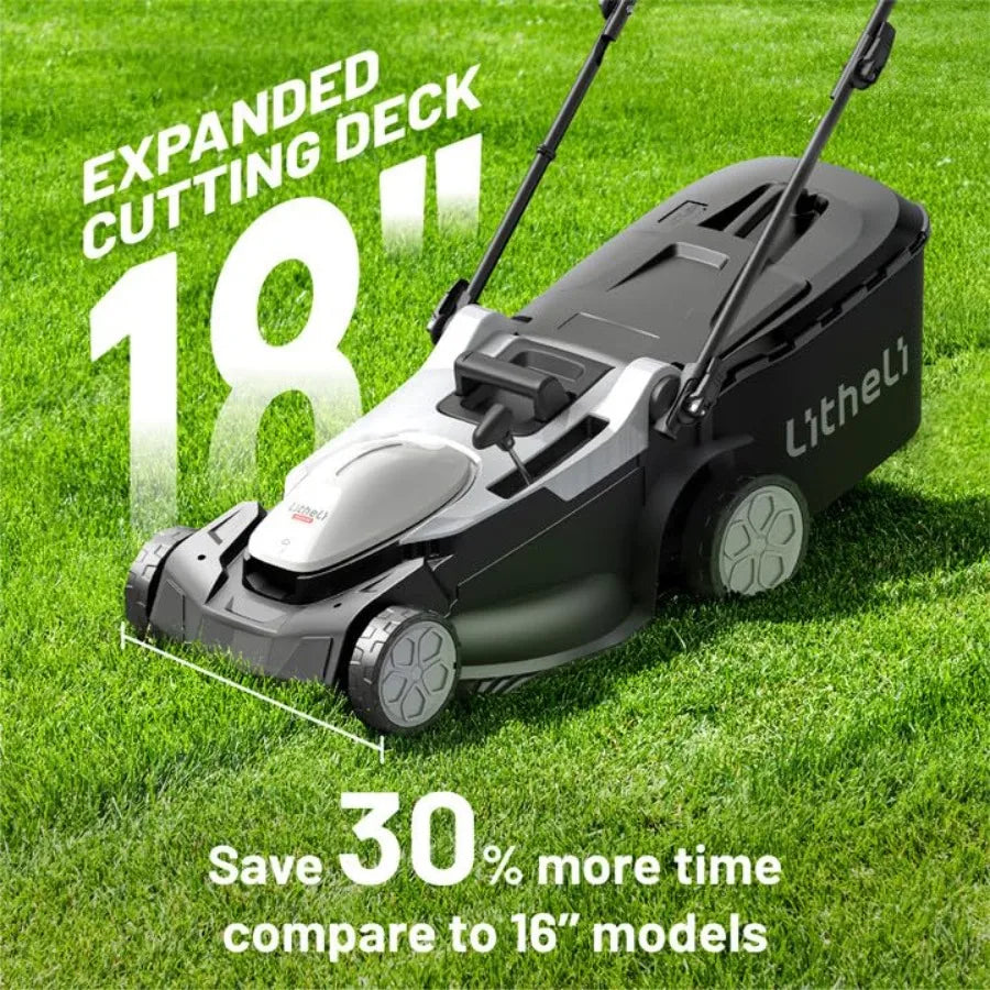 18-inch 40V Brushless Lawn Mower for Garden Yards Lightweight Cordless Lawn Mower Battery Powered with 6-Position Height Adjust