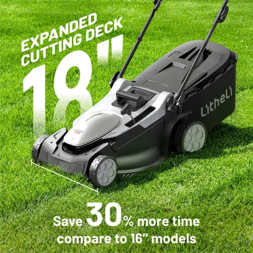 18-inch 40V Brushless Lawn Mower for Garden Yards Lightweight Cordless Lawn Mower Battery Powered with 6-Position Height Adjust