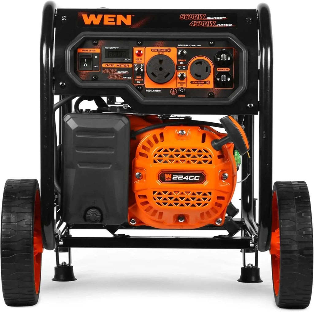 Customizable 5600-Watt Portable Generator, 224cc, Transfer-Switch and RV-Ready (GN5600)