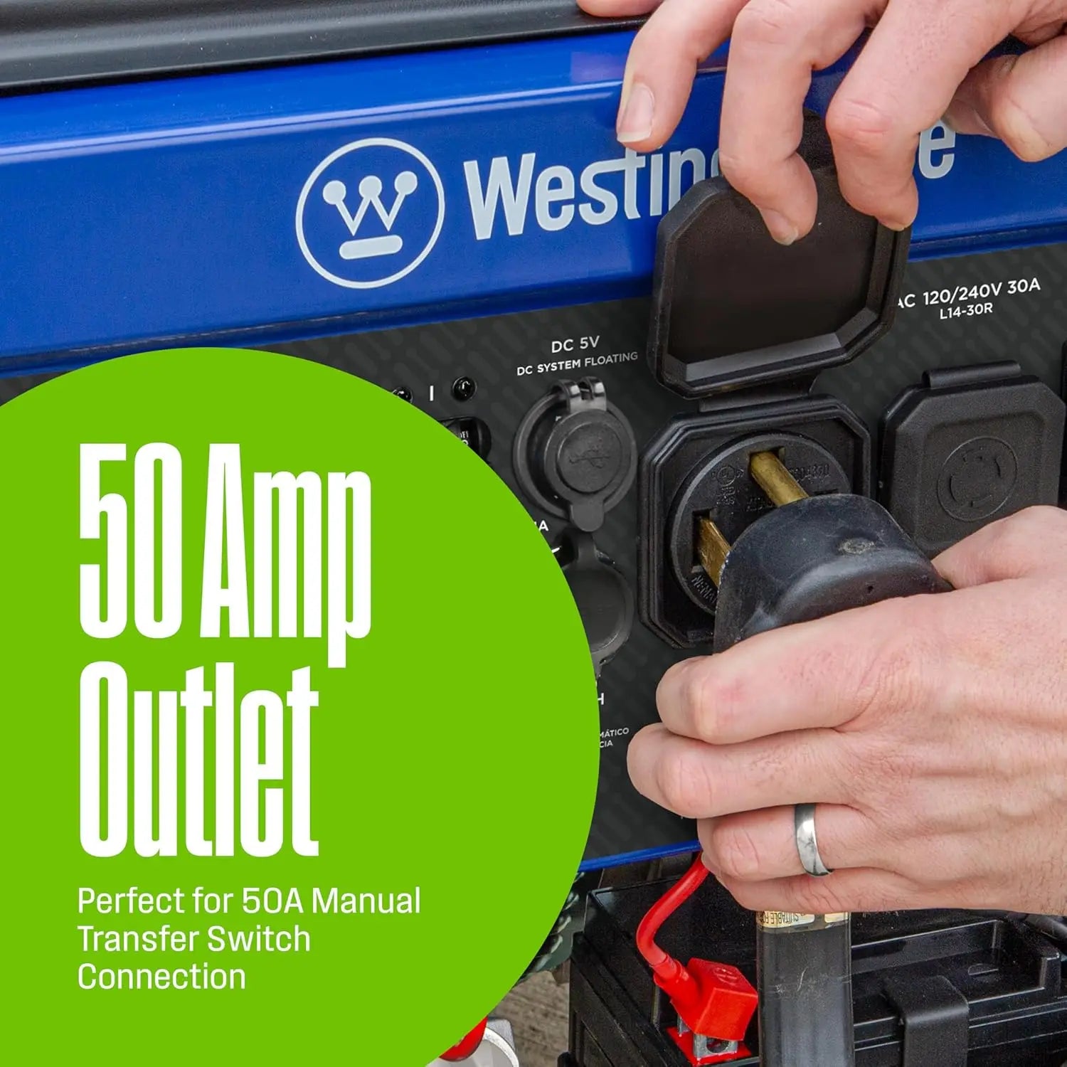 14500W Dual Fuel Portable Generator with Remote Start, Transfer Switch Ready for Home Backup