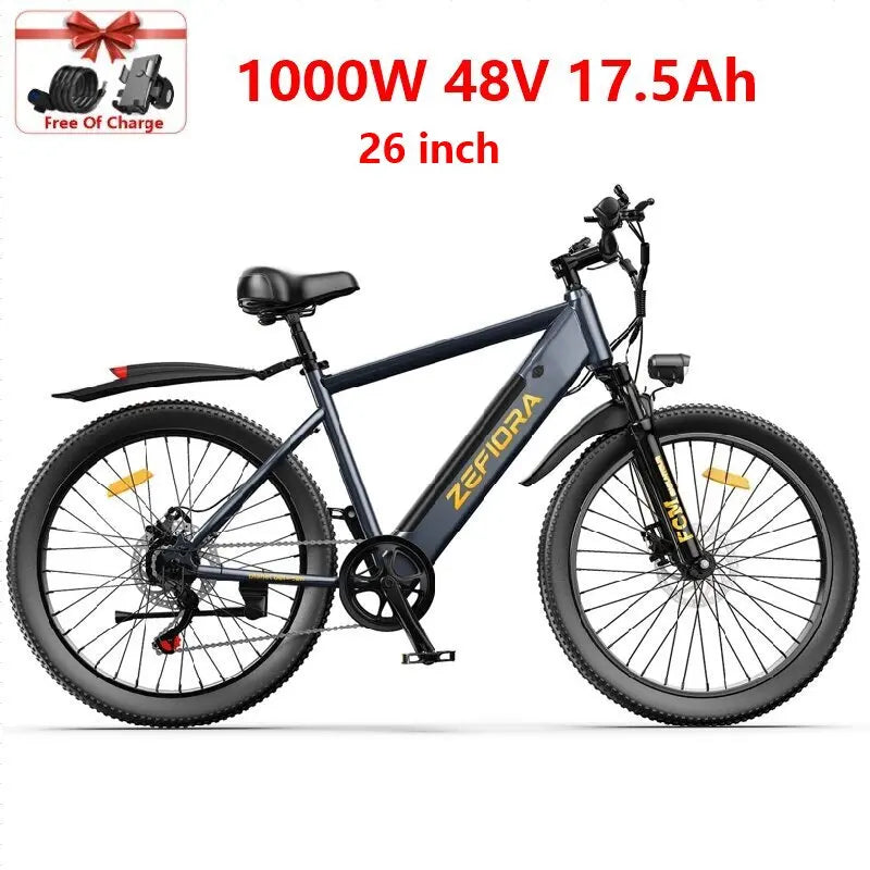 Electric Scooter 14 26 Inch 1000w 30-50mph 30-60miles 48v 10ah 15ah 17.5ah Battery,multiple Types Different Models Electric Bike