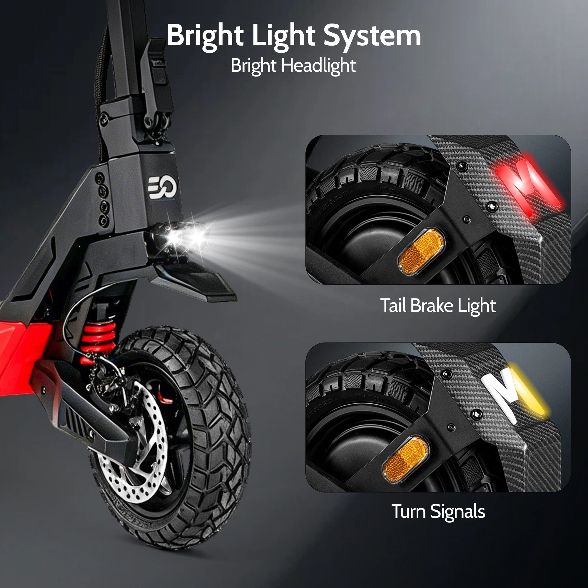 Electric Scooter for Adults Escooter with APP Off Road E Scooter 25-30mph Fast Heavy Duty Foldable Electric Scooters Long Range