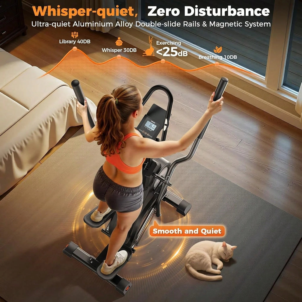YOSUDA Cardio Climber Stepping Elliptical Machine,3 in 1 Elliptical,Fitness Cross Trainer with Hyper-Quiet Magnetic Drive System