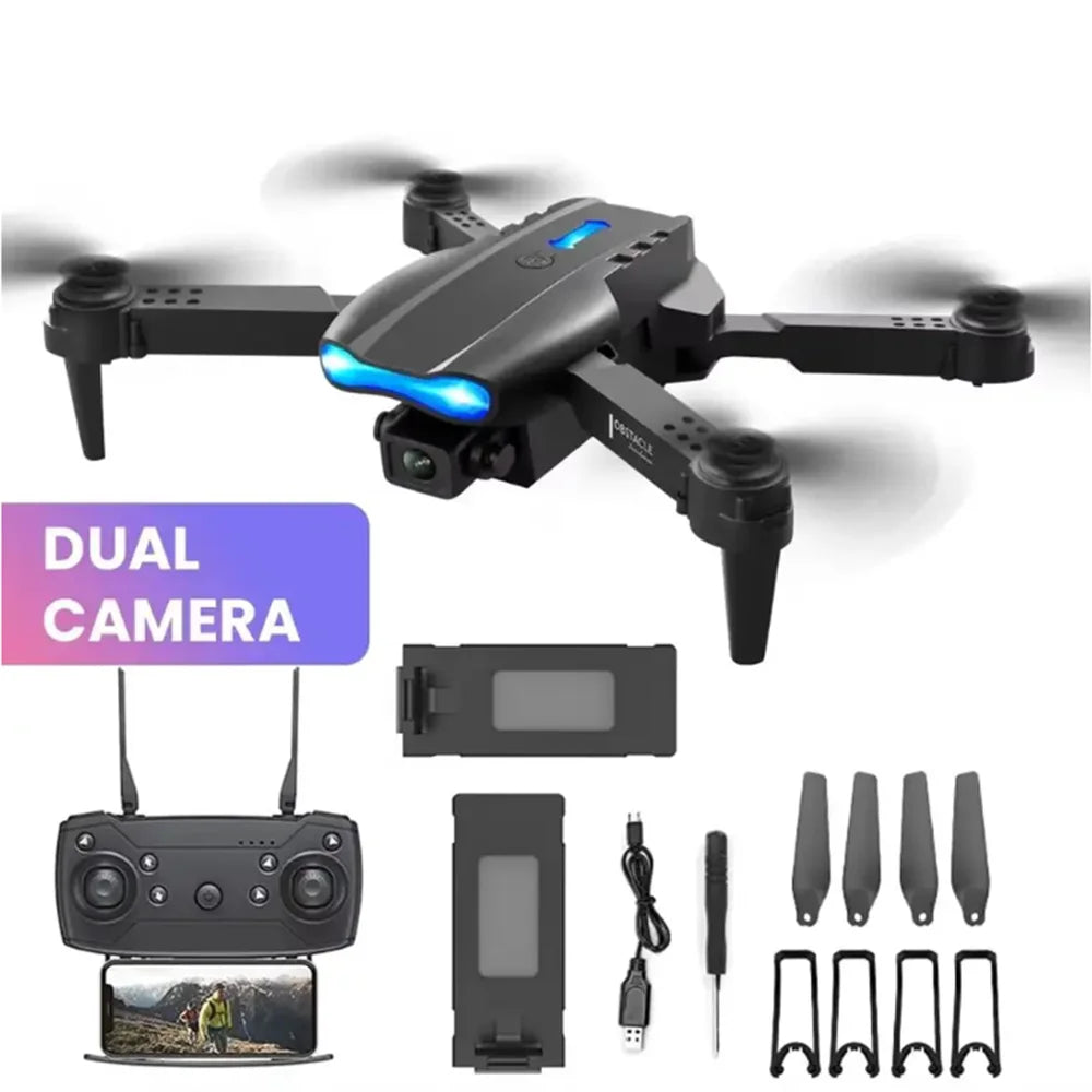 E99 Air Screen Control Drone Professional Wide RC Dron HD 4K Camera Foldable Helicopter Aircraft Quadcopter Drone Kid Gift Toys