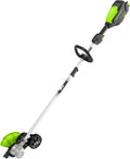 80V Cordless Brushless Edger, 8" Steel Blade, Tool-Free Depth Adjust, Gas Equivalent Power