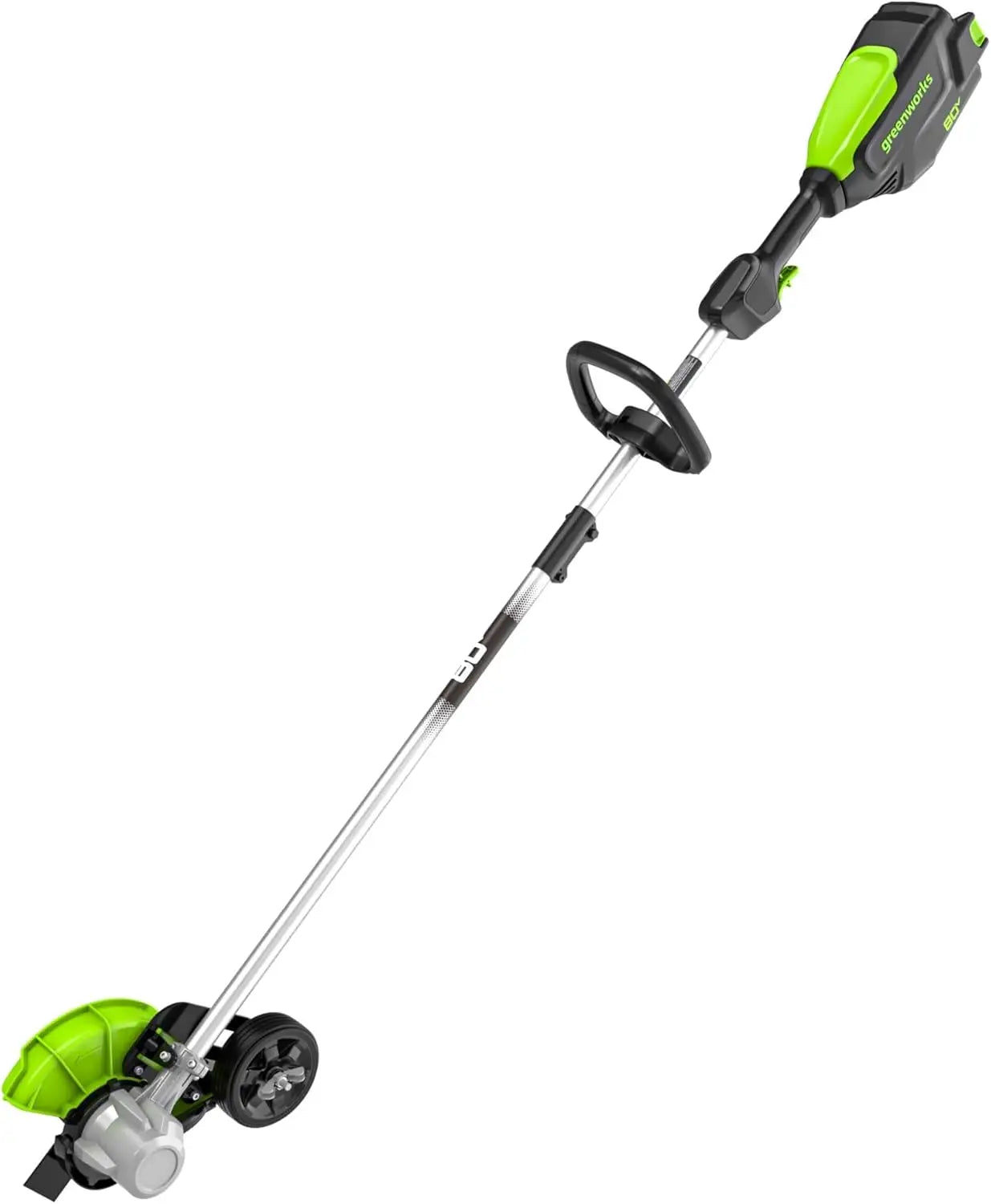 80V Cordless Brushless Edger, 8" Steel Blade, Tool-Free Depth Adjust, Gas Equivalent Power