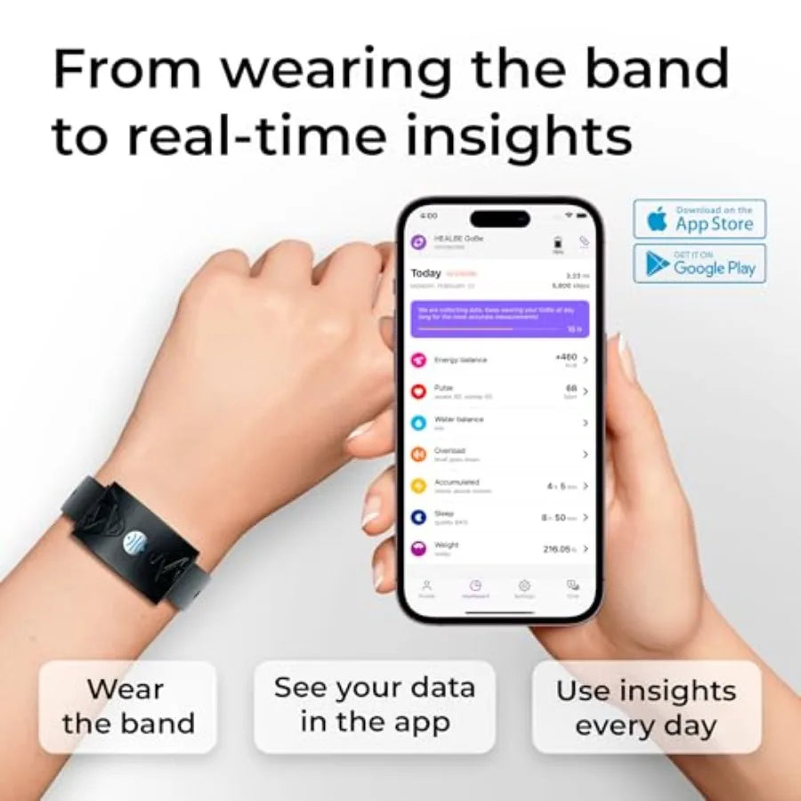 Smart Fitness Tracker for Women Men with Automatic Calorie Tracking Activity and Sleep Monitoring Hydration Stress Alerts 24/7