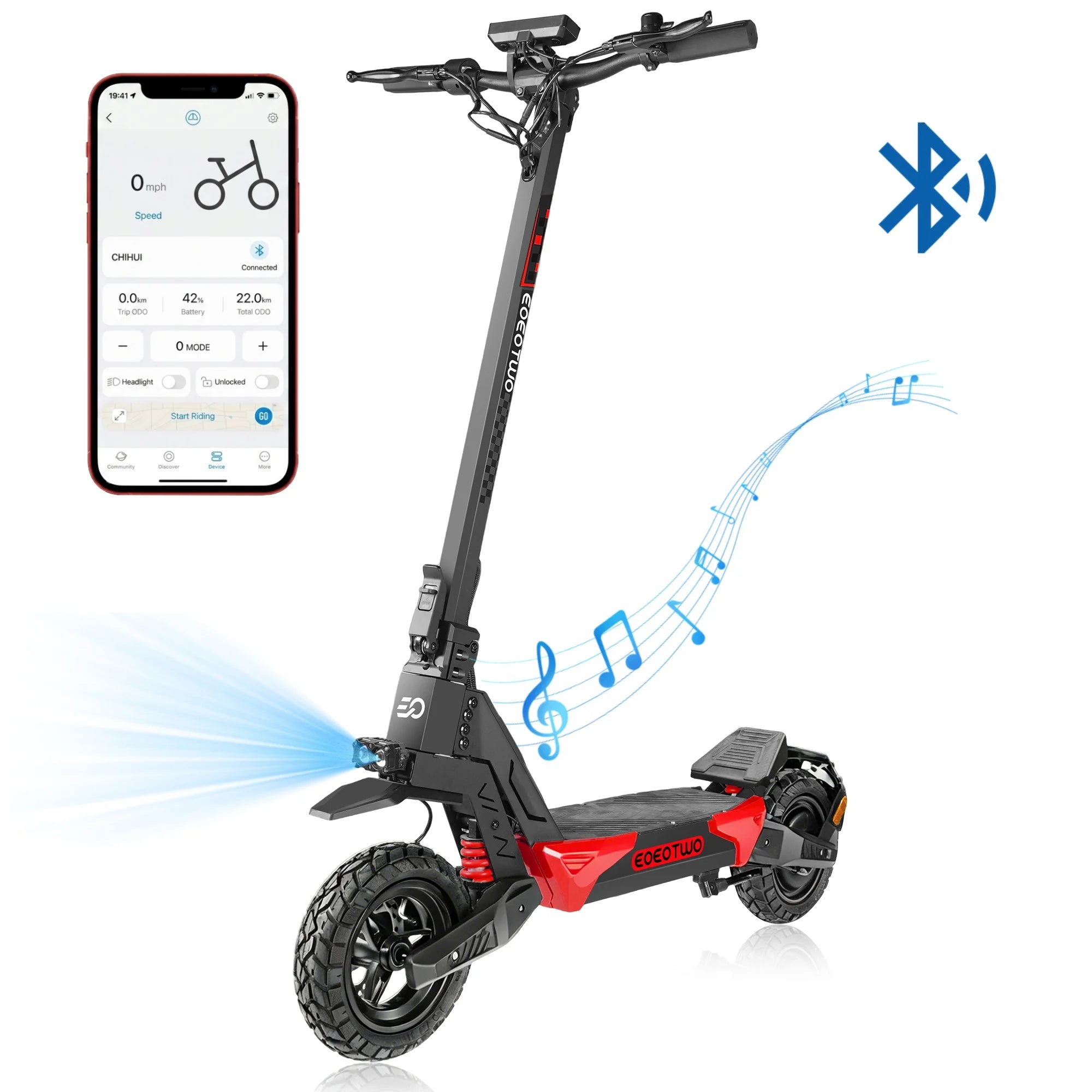 Electric Scooter for Adults Escooter with APP Off Road E Scooter 25-30mph Fast Heavy Duty Foldable Electric Scooters Long Range