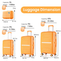 Luggage Sets 4 Piece(14/20/24/28) PP Lightweight & Durable Expandable suitcase  suitcase set kid travel suitcase and travel bags