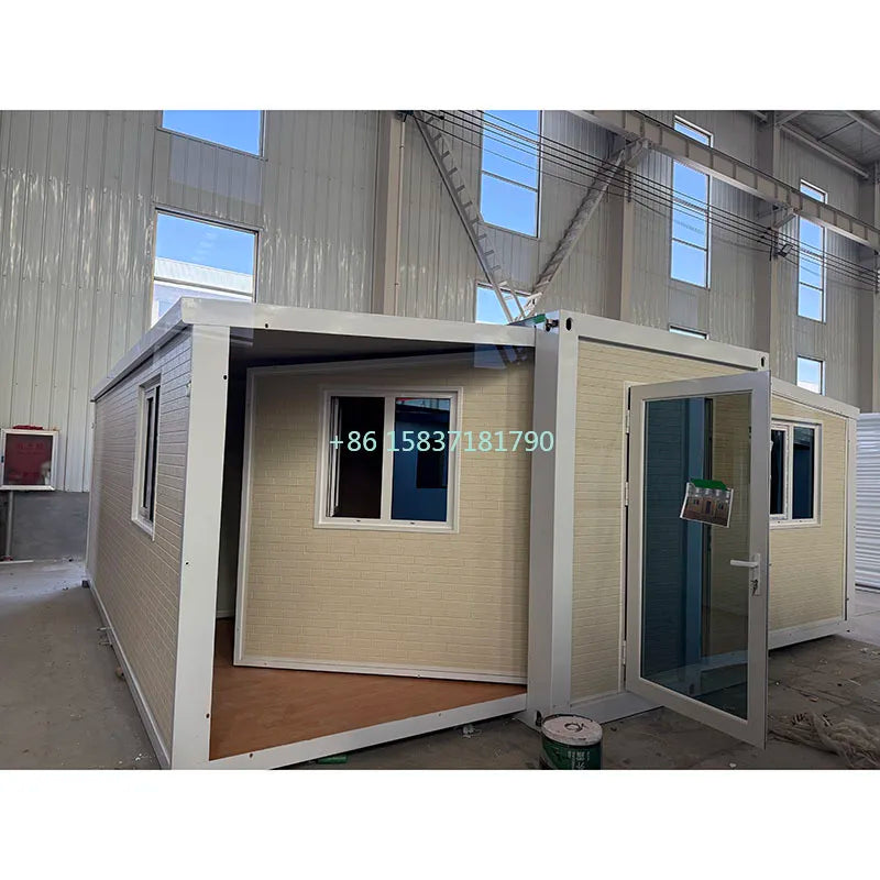 Portable Container House Europe Fold Out Tiny Home Container Ultra-Portable Double-Wing Expandable Container House for Travel
