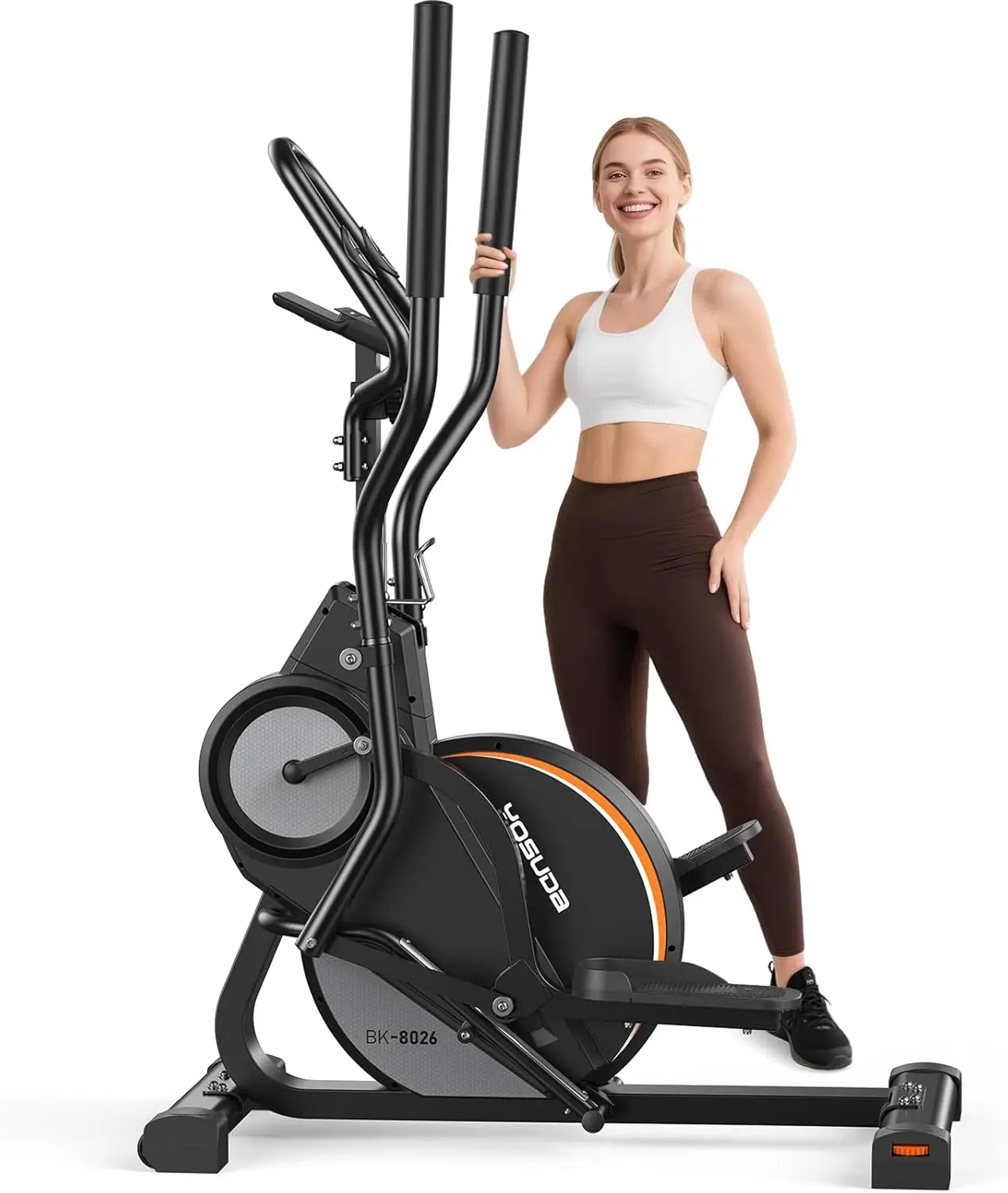 YOSUDA Cardio Climber Stepping Elliptical Machine,3 in 1 Elliptical,Fitness Cross Trainer with Hyper-Quiet Magnetic Drive System