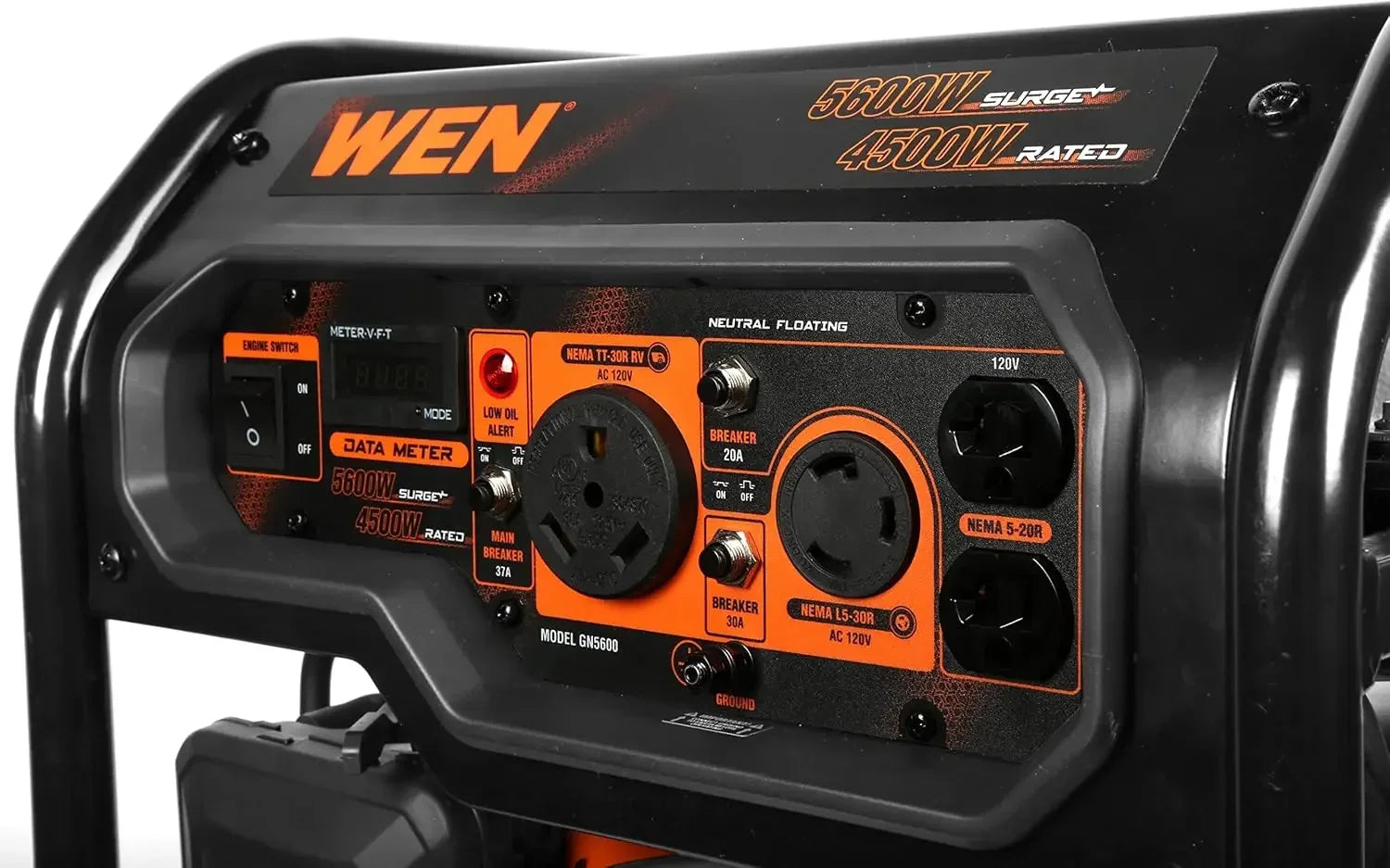 Customizable 5600-Watt Portable Generator, 224cc, Transfer-Switch and RV-Ready (GN5600)