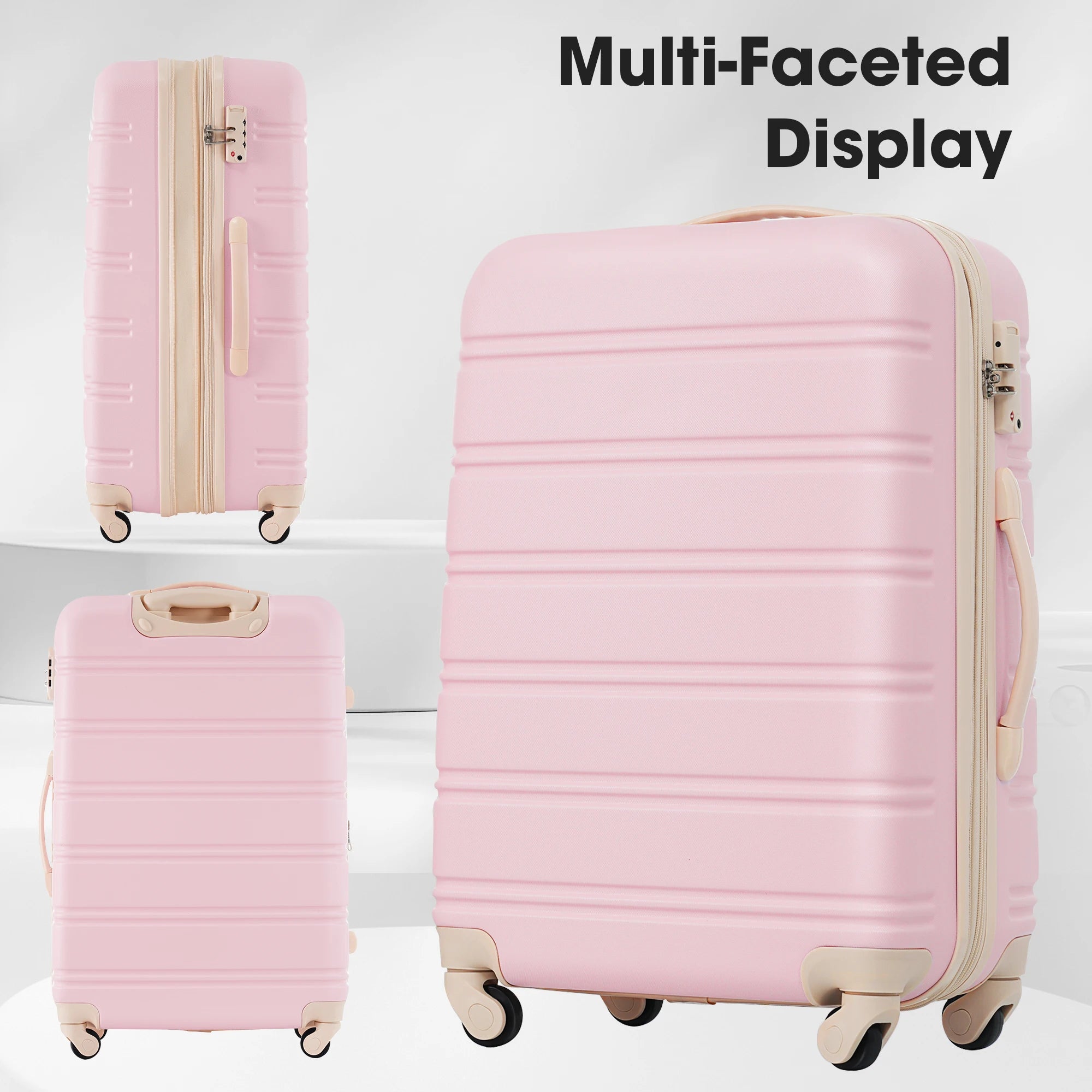 Hardshell Luggage Sets 4 pcs + Bag Spinner Suitcase with TSA Lock Lightweight-16"+20"+24"+28" Luggages set suitcases and travel