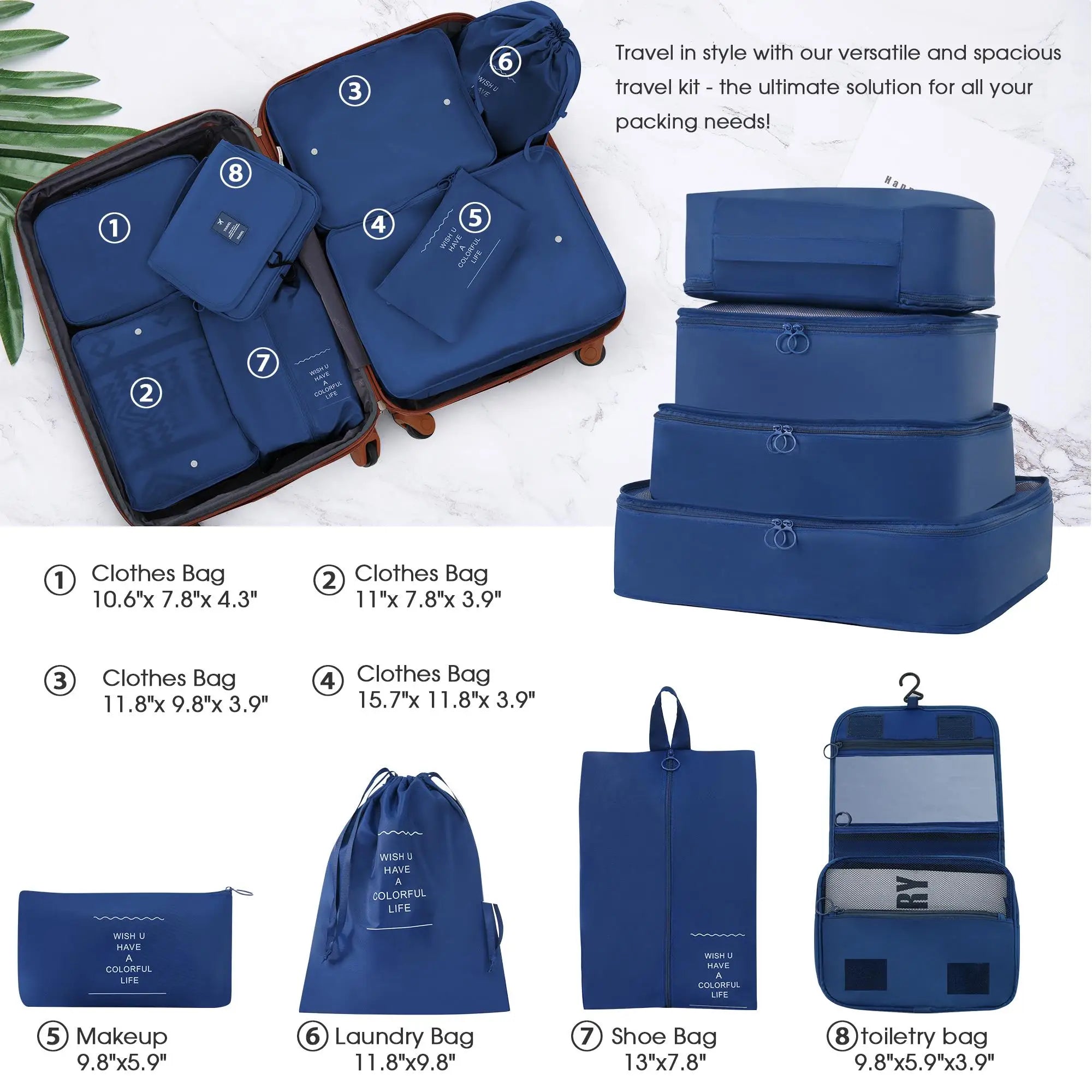 Hardshell Luggage Sets 4 pcs + Bag Spinner Suitcase with TSA Lock Lightweight-16"+20"+24"+28" Luggages  suitcase set carry
