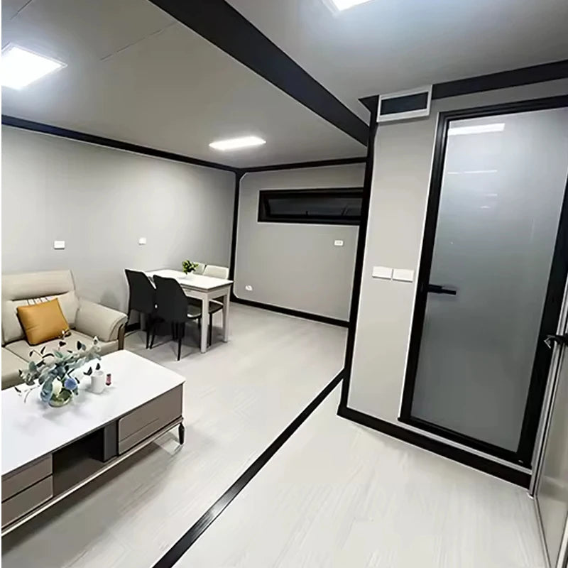 Durable X-Type Steel Structure Flat Pack Container House Easy Install Portable Cabin