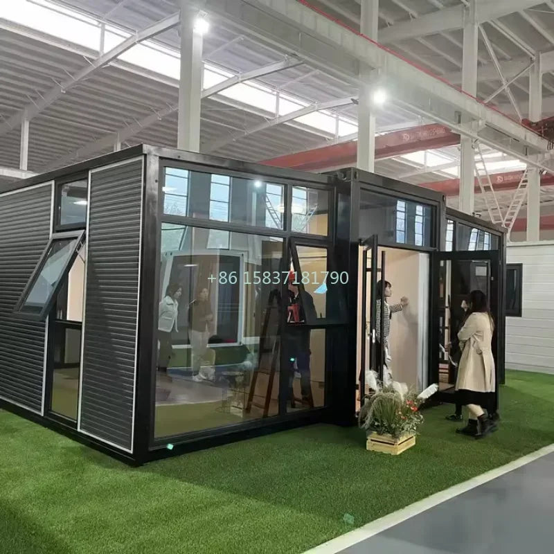 Folding Container House Multifunctional Foldable House Container Office Flat Pack Container House Mobile Tiny Home for Australia