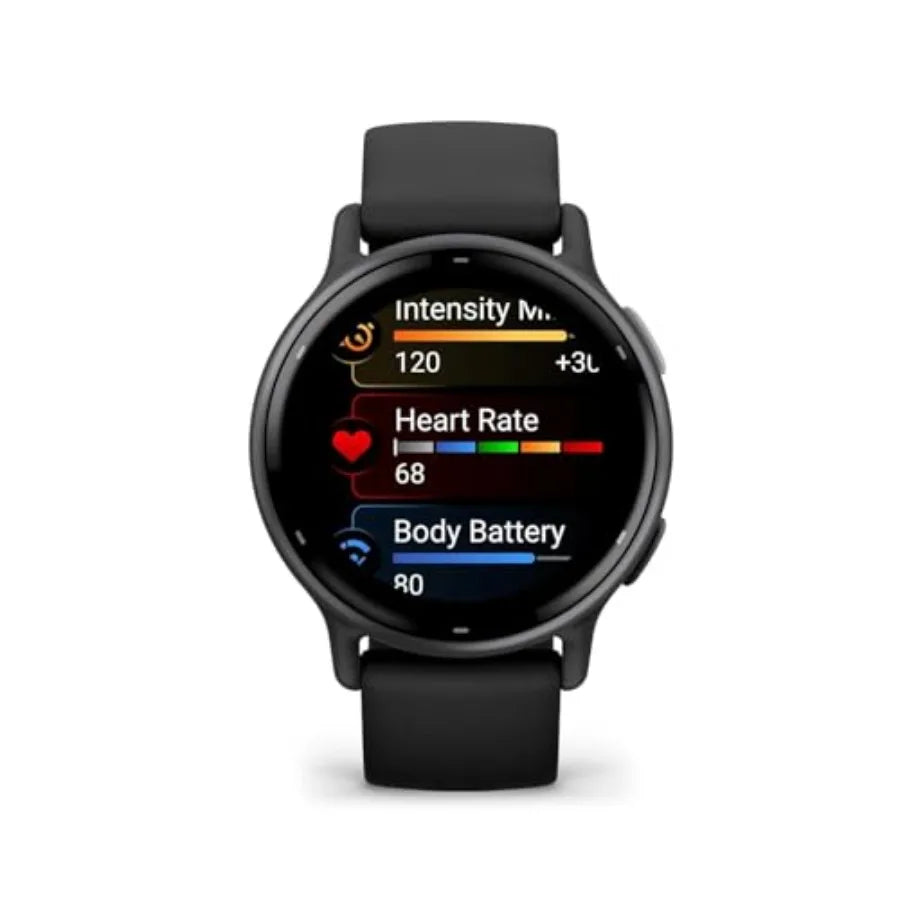 vivoactive 5 Health and Fitness GPS Smartwatch with AMOLED Display Up to 11 Days Battery Life Black Renewed