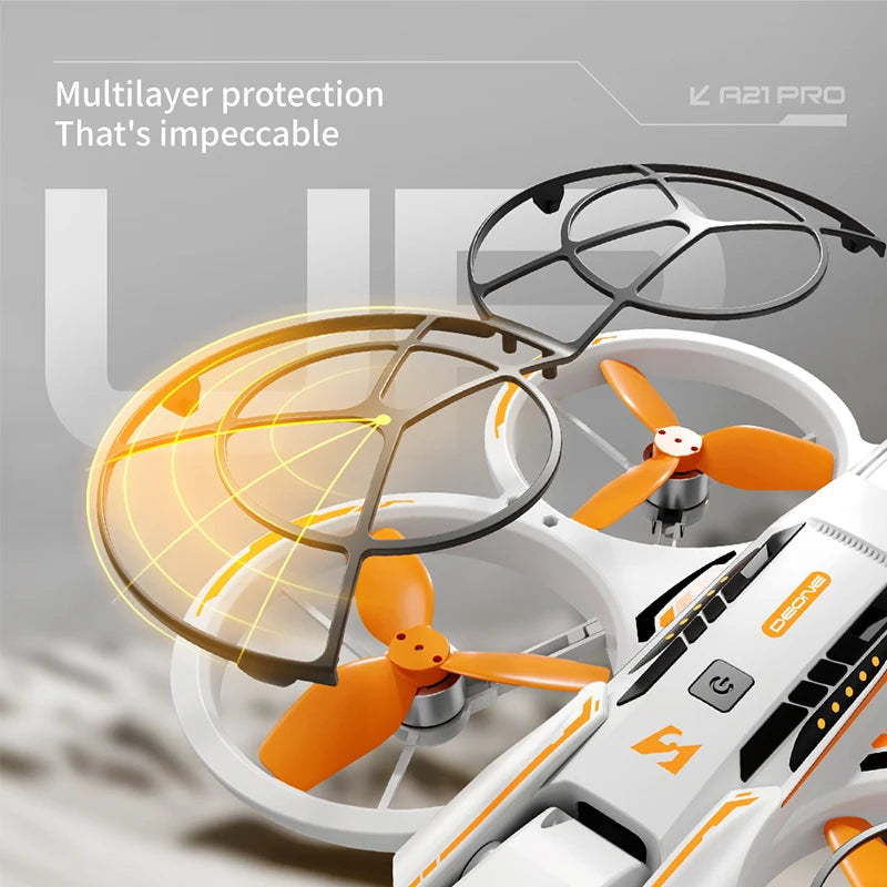 Collision Protection Drone with Brushless Motor - 180° Camera Lens, 25-Min Flight, 500m Range for Adults