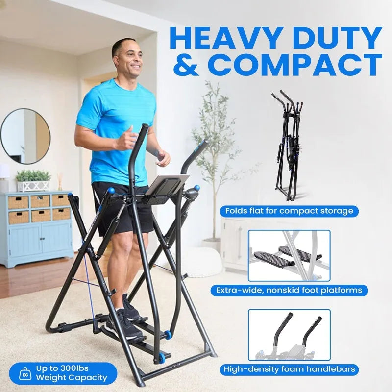 Gazelle Glider Elliptical Hybrid Exercise Machine Plate for Home Gym, Pacer or Sprinter Model - Low-Impact Cardio & Strength