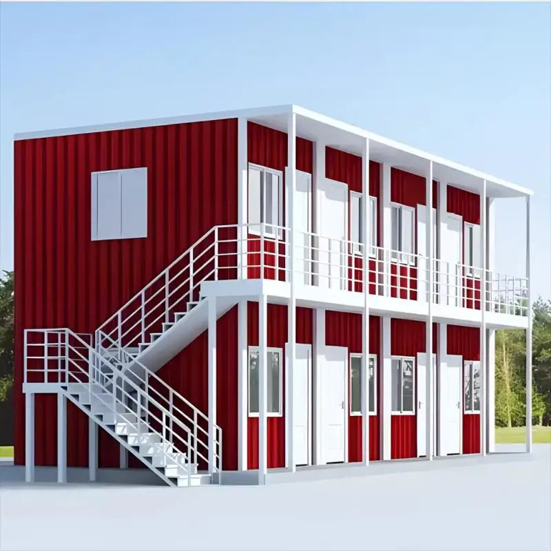 Durable X-Type Steel Structure Flat Pack Container House Easy Install Portable Cabin