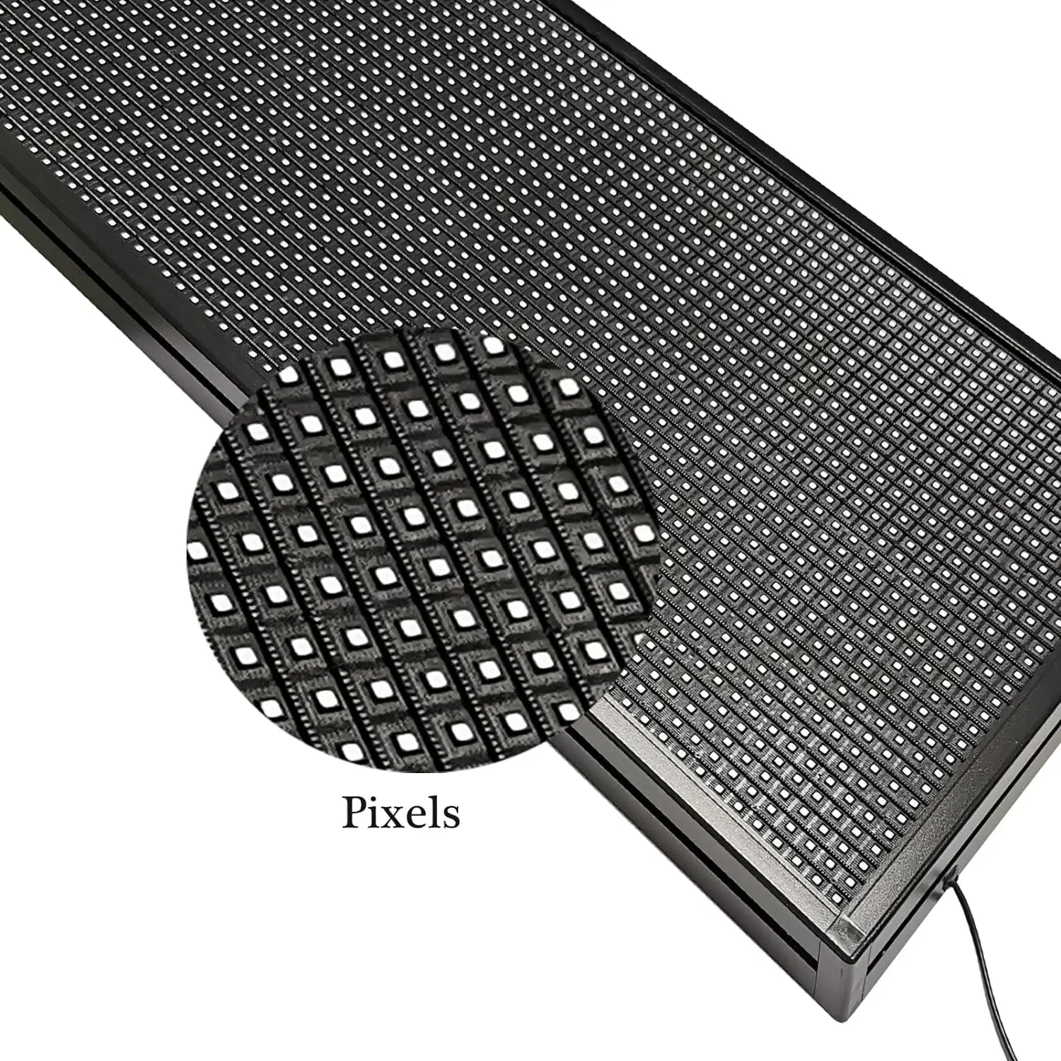 LED Scrolling Display Semi-outdoor Full Color P10 77"X14" WIFI Control Electronic for Business Advertising Board