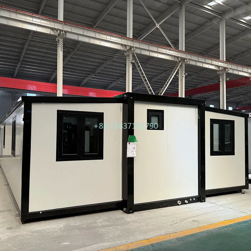 Portable Container House Europe Fold Out Tiny Home Container Ultra-Portable Double-Wing Expandable Container House for Travel