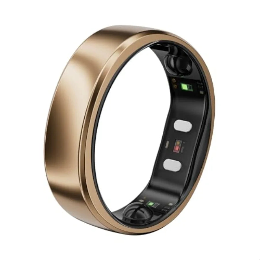 Gen 2 Air Ultra-Thin AI Smart Ring 10-Day Battery Life Fitness/Sleep/Stress/HR Tracker for WomenMen No App Fee for Standard Fea