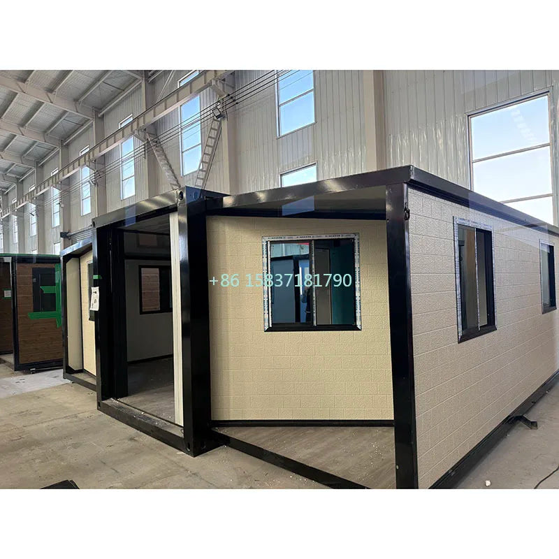 Portable Container House Europe Fold Out Tiny Home Container Ultra-Portable Double-Wing Expandable Container House for Travel
