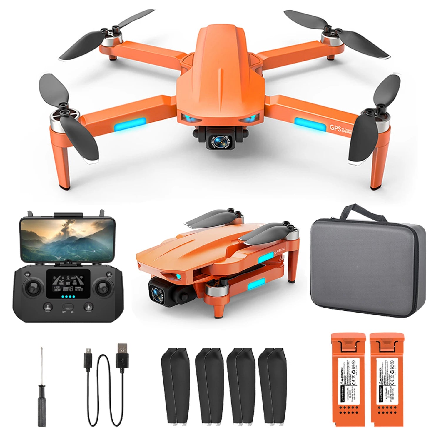 NBD Drone with Camera 4K for Adults Easy GPS Quadcopter for Beginner Brushless Motor 5GHz Transmission Auto Return Home