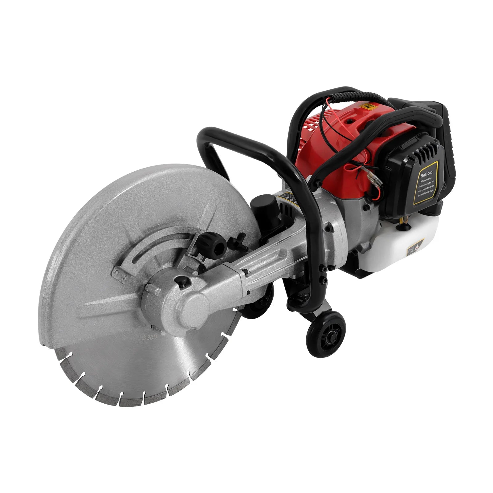 NEW 1400W 52CC Circular Saws Gas Powered Cement Wet Dry Masonry Concrete Cut Off Saw With 350Mm Blade Adjustable Cutting Depth