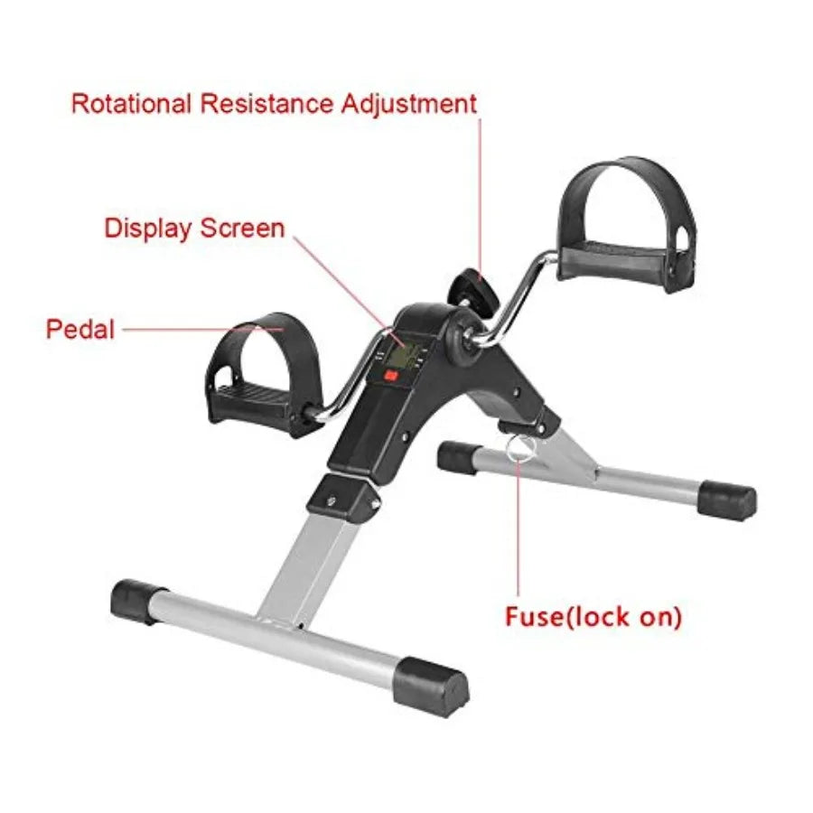 Folding Rehabilitation Bicycle Portable Stepper Treadmill Cardio Fitness Steppers Gym Exercise Mini Spinning Bike Slimming Fat