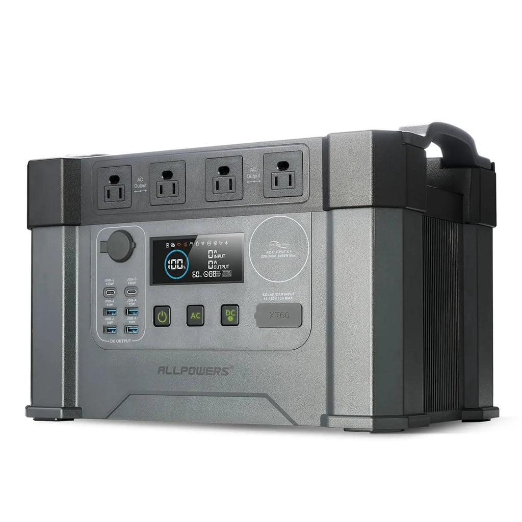 S2000 PRO 2400W(4000W peak)/1451.6 Wh portable power station,4x2400W AC Outlets,LiFePO4 solar generator,MPPT 1000W, Customized