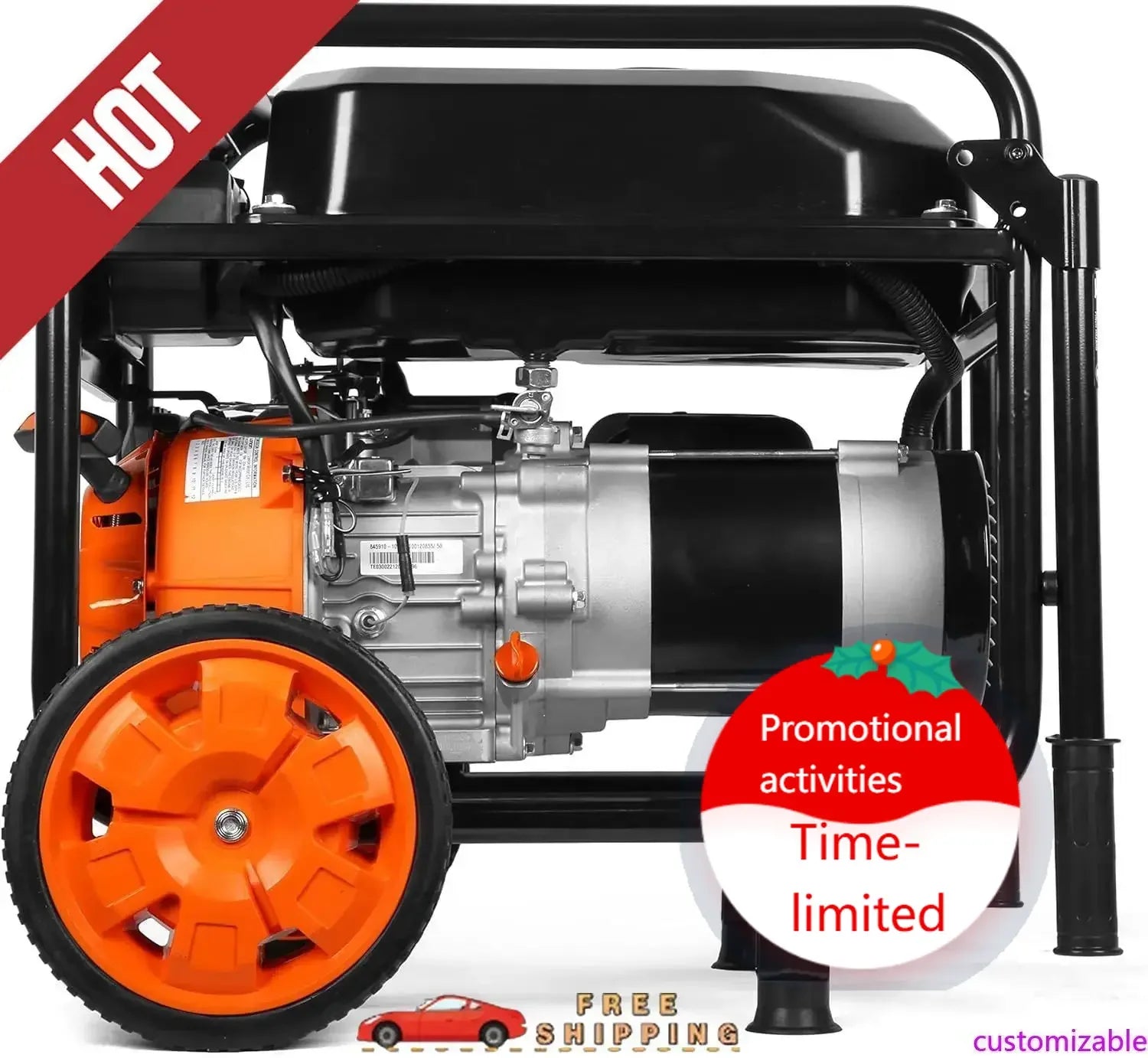 Customizable 5600-Watt Portable Generator, 224cc, Transfer-Switch and RV-Ready (GN5600)