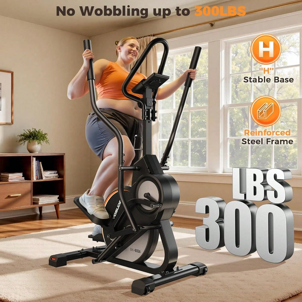 YOSUDA Cardio Climber Stepping Elliptical Machine,3 in 1 Elliptical,Fitness Cross Trainer with Hyper-Quiet Magnetic Drive System